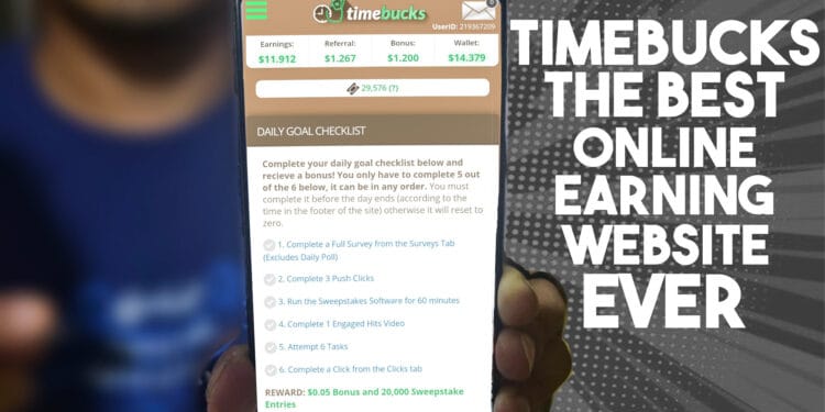 Timebucks the best online earning website