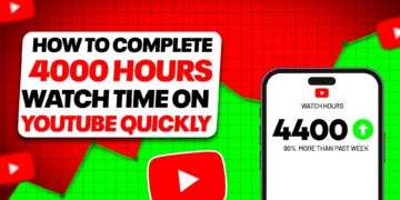 How to Complete 4000 Hours Watch Time on Youtube Quickly