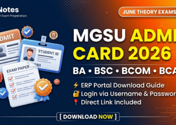 MGSU Admit Card Poster