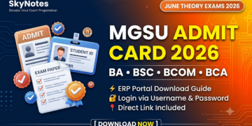 MGSU Admit Card Poster